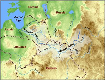 The Past and Future Estimates of Climate and Streamflow Changes in the Western Dvina River Basin